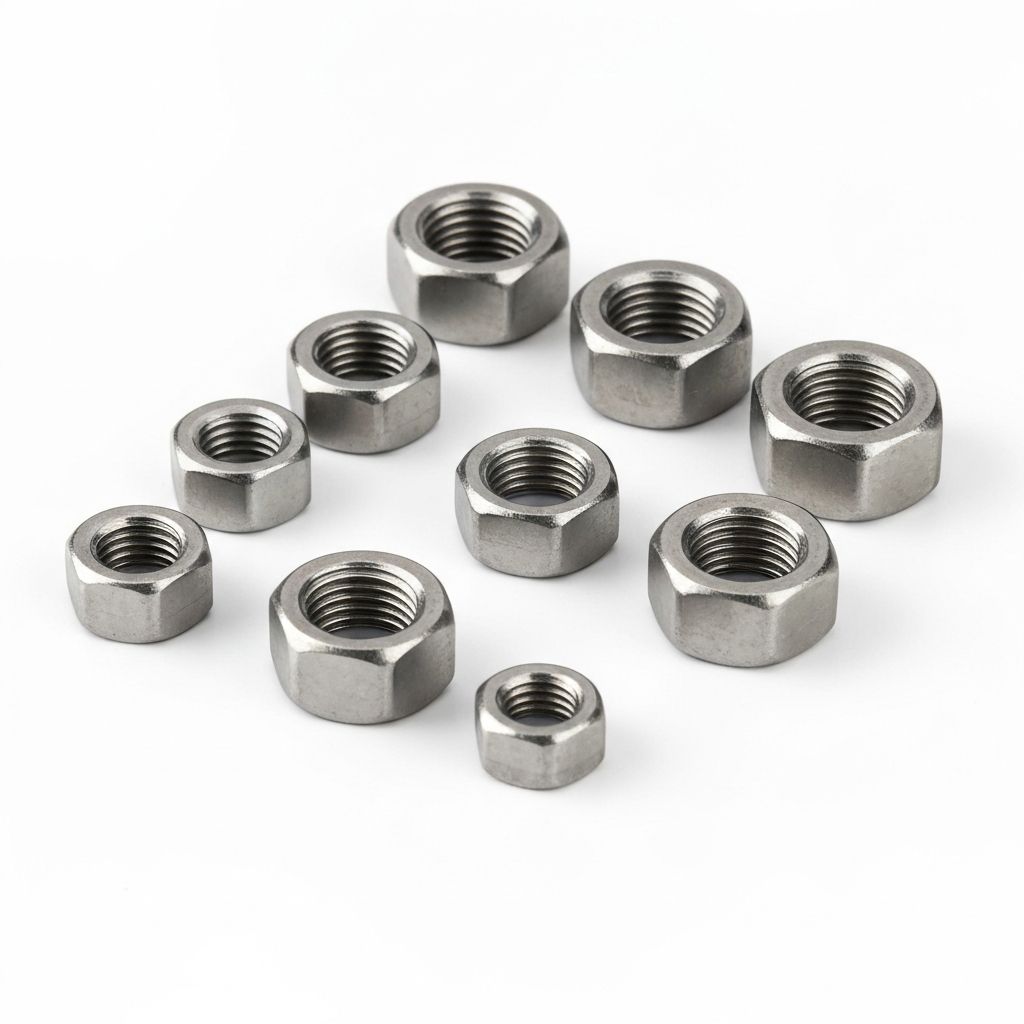 Stainless steel coupling nuts in various sizes by ZCM